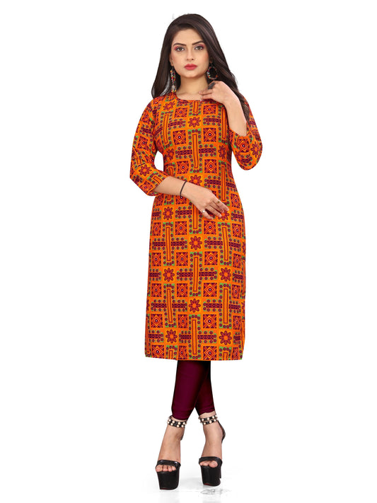 Women's Printed Crepe Kurtis�