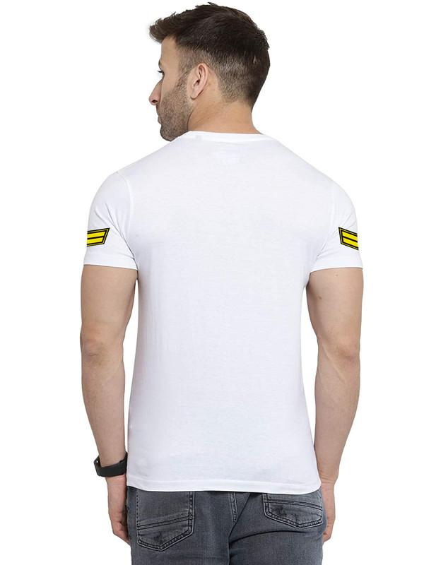 Mens Printed Round Neck Half Sleeve T-Shirt