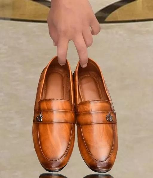 Men's Tan Synthetic Loafer for Men's