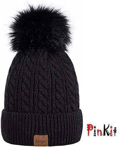 Women's Pompom Winter Beanie Knit Ski Cap