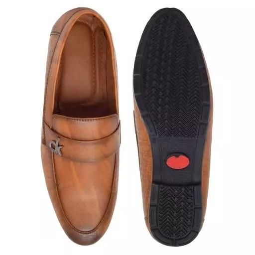 Men's Tan Synthetic Loafer for Men's