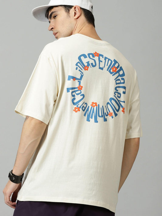 Men's Printed Half Sleeves Casual T-shirt