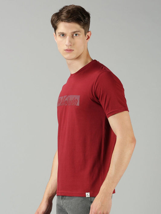 THE HOLLANDER Cotton Half Sleeevs Printed Mens Round Neck T-Shirt