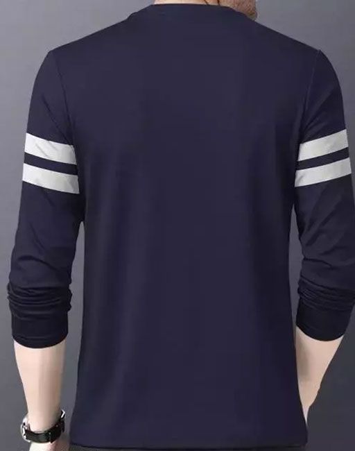 HEATHEX Chest Striped Men Full Sleeve T-Shirt