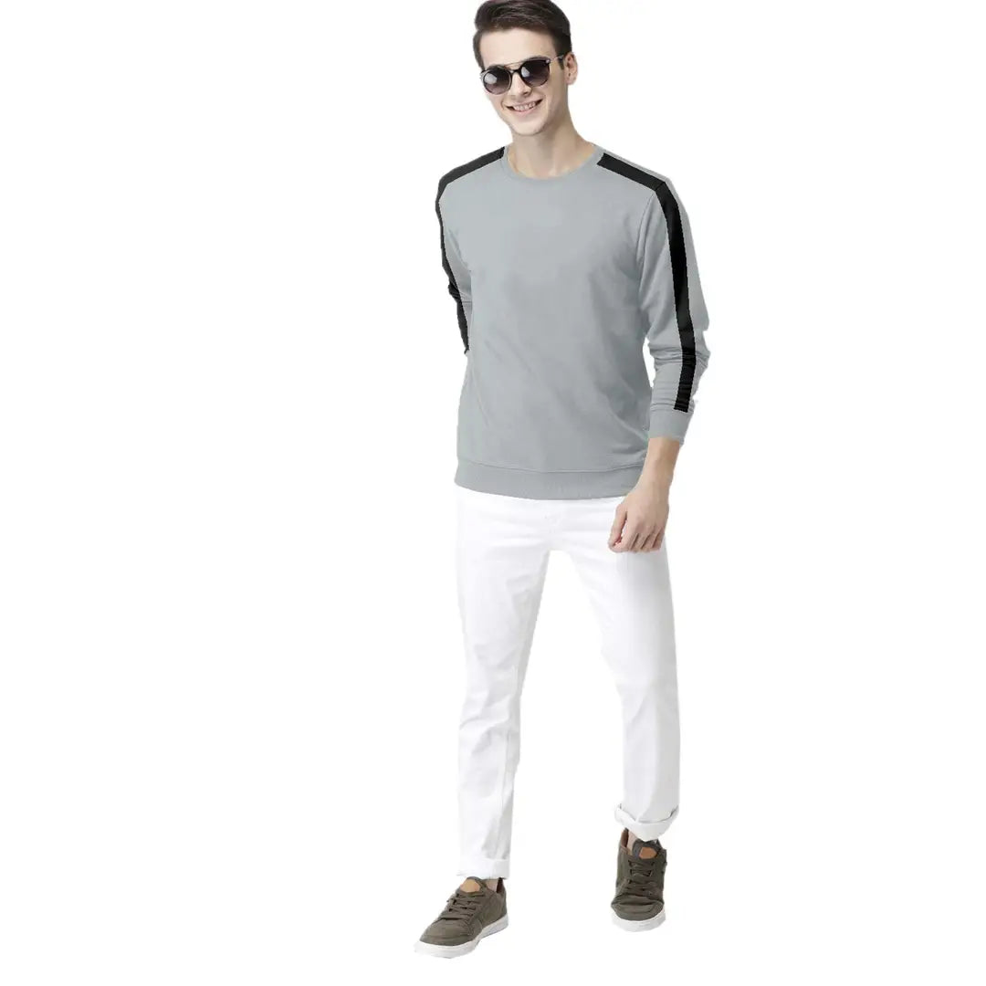 Solid Round Neck T-Shirt for Men