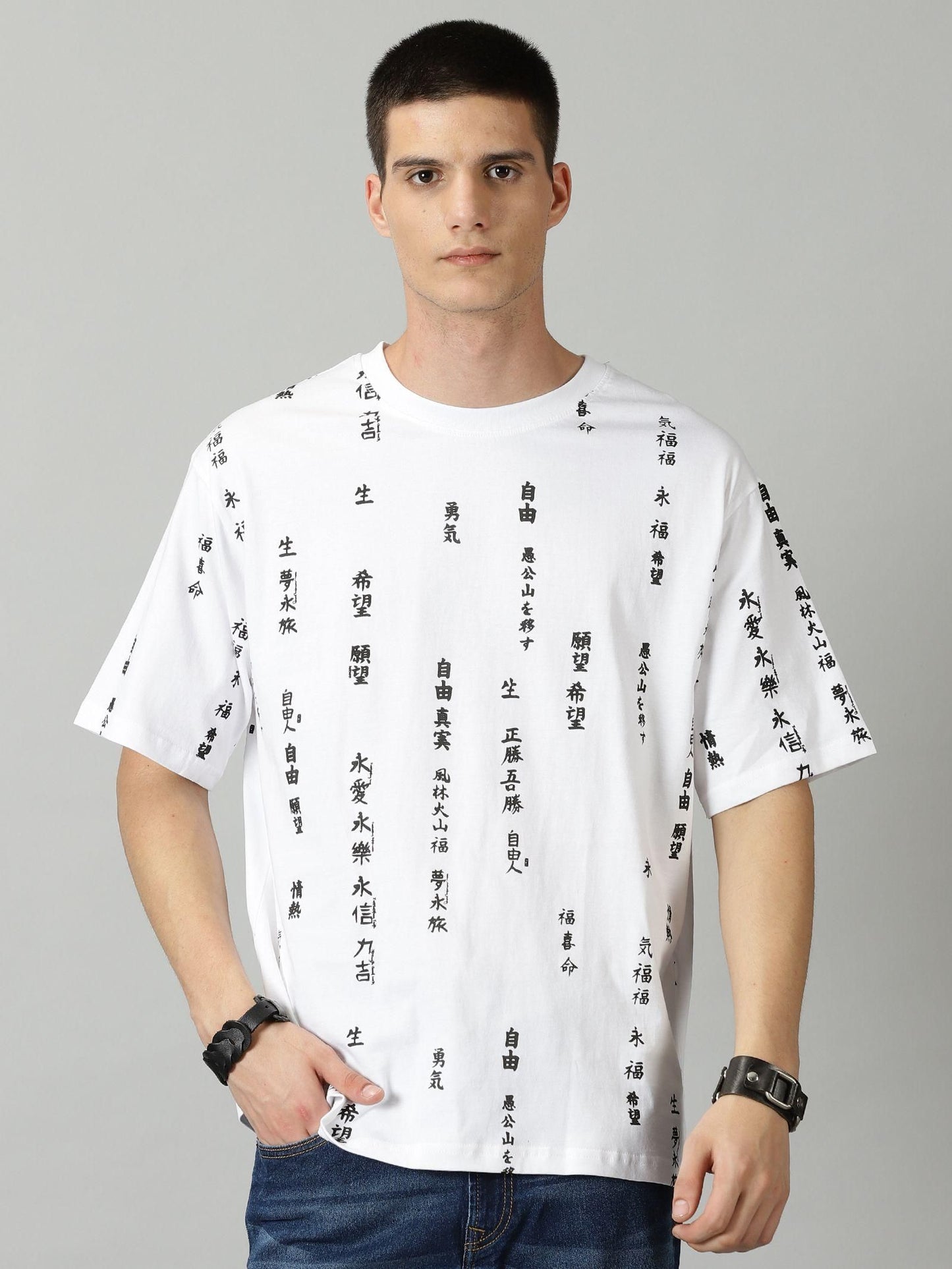 Men's Printed Half Sleeves Casual T-shirt