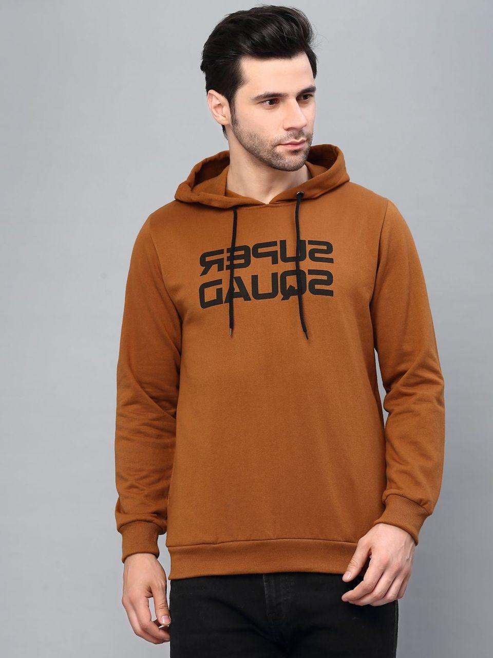 Fleece Printed Full Sleeves Regular Fit Sweatshirts