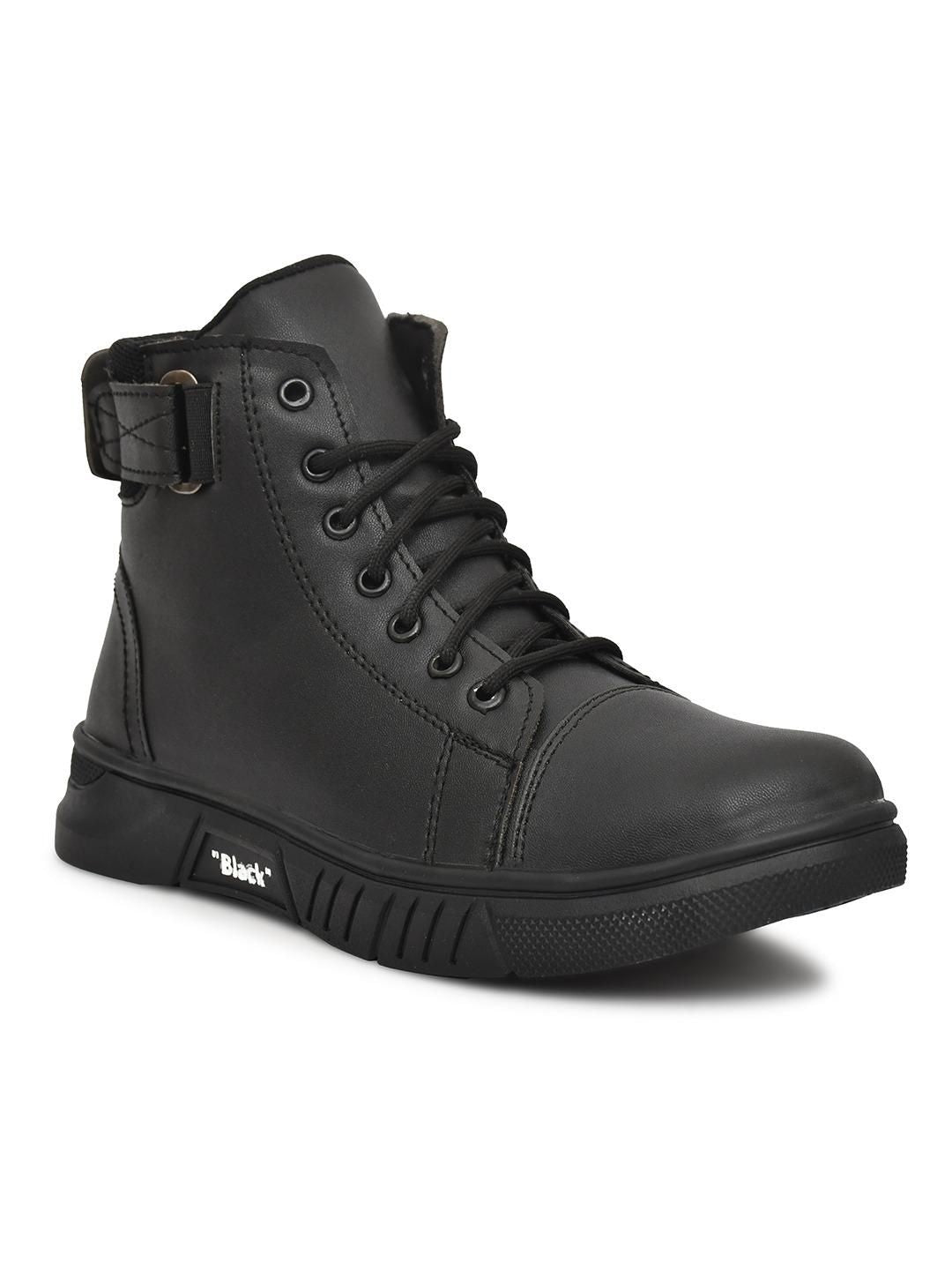 WIN9 Men's Classic  Black Boot For Men