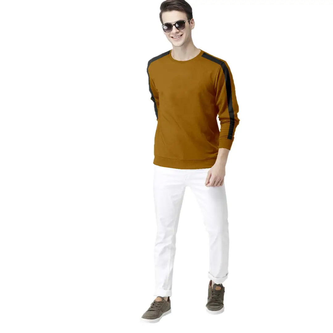 Solid Round Neck T-Shirt for Men